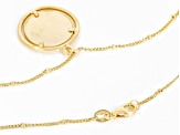 10K Yellow Gold Coin Replica 18 Inch Necklace