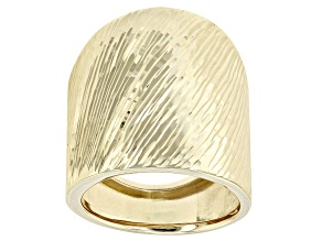 10K Yellow Gold Textured Ring