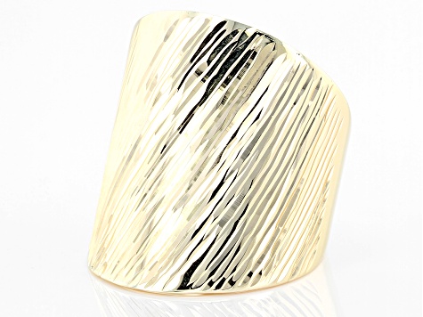 10K Yellow Gold Textured Ring