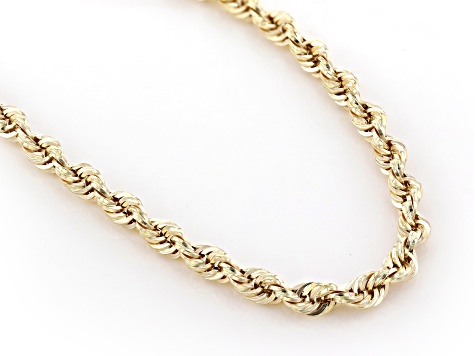 10k Yellow Gold Rope Chain 2.4