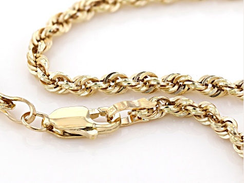 10K Yellow Gold 2.4MM Rope Chain