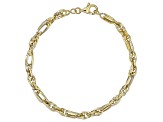 10K Yellow Gold Mixed Oval Link Bracelet