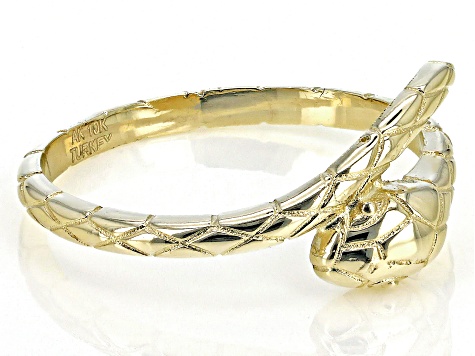 10K Yellow Gold Snake Ring