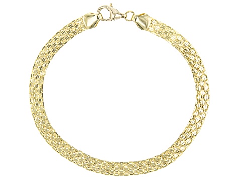 14K Yellow Gold 4mm Bismark Bracelet