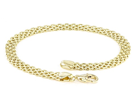 14K Yellow Gold 4mm Bismark Bracelet