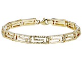 14k Yellow Gold Diamond-Cut Greek Key Bracelet