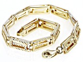 14k Yellow Gold Diamond-Cut Greek Key Bracelet