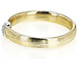 14k Yellow Gold & Rhodium Over 14k White Gold Band Ring