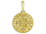 10k Yellow Gold St. Benedict Pendant