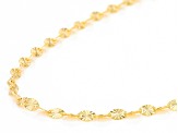 10K Yellow Gold Starburst Valentino 20 Inch Chain