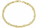 10K Yellow Gold Mariner Station Bracelet