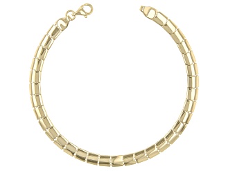 10k Yellow Gold Square Link Bracelet