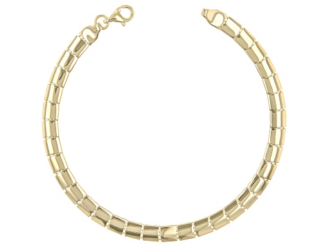 10k Yellow Gold Square Link Bracelet