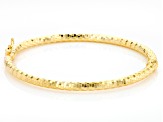 10k Yellow Gold Diamond-Cut Bangle