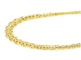 10k Yellow Gold Diamond-Cut Graduated Flat Infinity Link 18 Inch Necklace