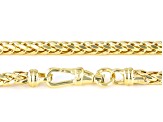 10k Yellow Gold Diamond-Cut Round Wheat Link 18 Inch Chain