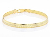 10k Yellow Gold 5mm Flex Herringbone Link Bracelet