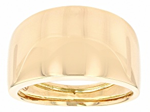 10K Yellow Gold High Polished Graduated Band Ring