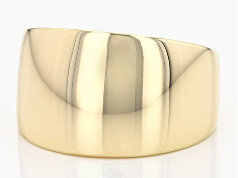 10K Yellow Gold High Polished Graduated Band Ring