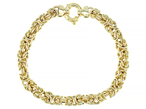 14K Yellow Gold Byzantine Link Bracelet