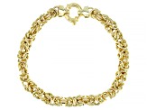 14K Yellow Gold Byzantine Link Bracelet