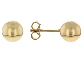 10k Yellow Gold 6mm Ball Stud Earring