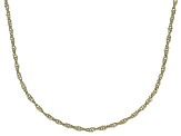 10K Yellow Gold Diamond-Cut 1.7mm Double Torchon Link 24 Inch Chain Necklace