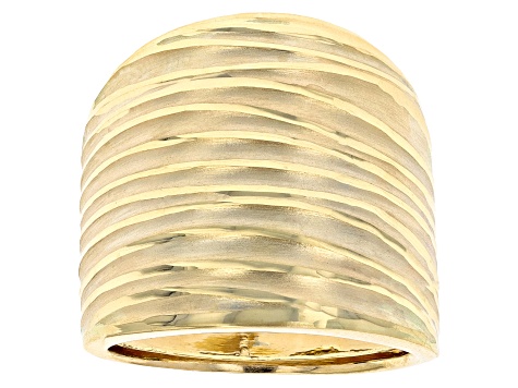 10k Yellow Gold Textured Band Ring