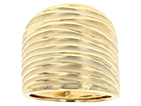 10k Yellow Gold Textured Band Ring