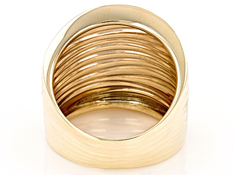 10k Yellow Gold Textured Band Ring