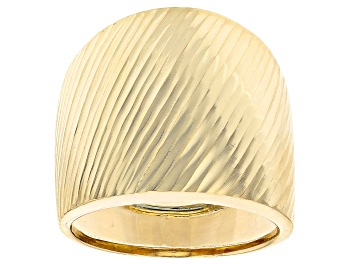 Picture of 10k Yellow Gold Ribbed Band Ring
