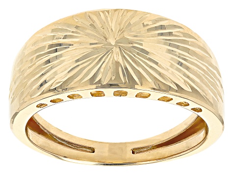 10k Yellow Gold Starburst Ring