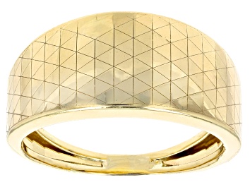 Picture of 10k Yellow Gold Triangle Pattern Band Ring