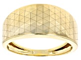 10k Yellow Gold Triangle Pattern Band Ring