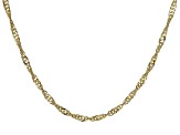 10K Yellow Gold 2.8MM Singapore Chain 20" Necklace