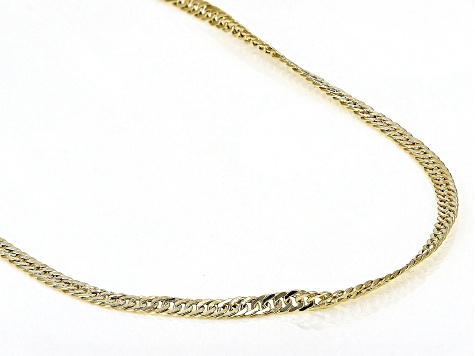 10K Yellow Gold 2.8MM Singapore Chain 20