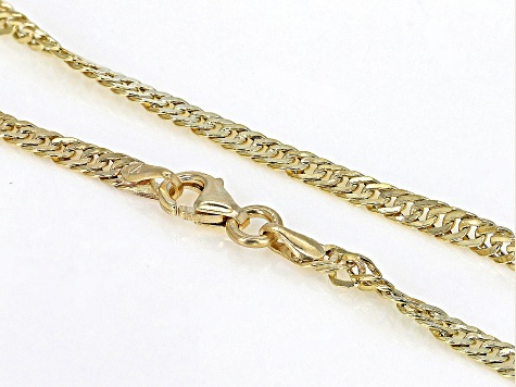 10K Yellow Gold 2.8MM Singapore Chain 20