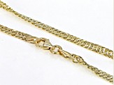 10K Yellow Gold 2.8MM Singapore Chain 24" Necklace