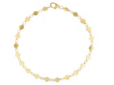 10k Yellow Gold Disc Bracelet