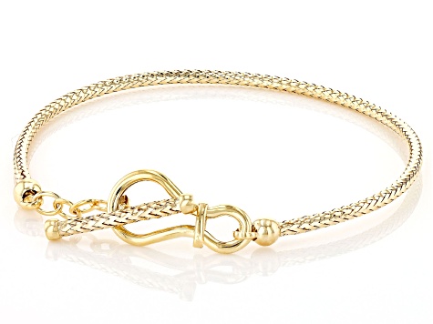 10k Yellow Gold Toggle Bracelet