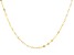 10K Yellow Gold 18 Inch Disc Station Necklace