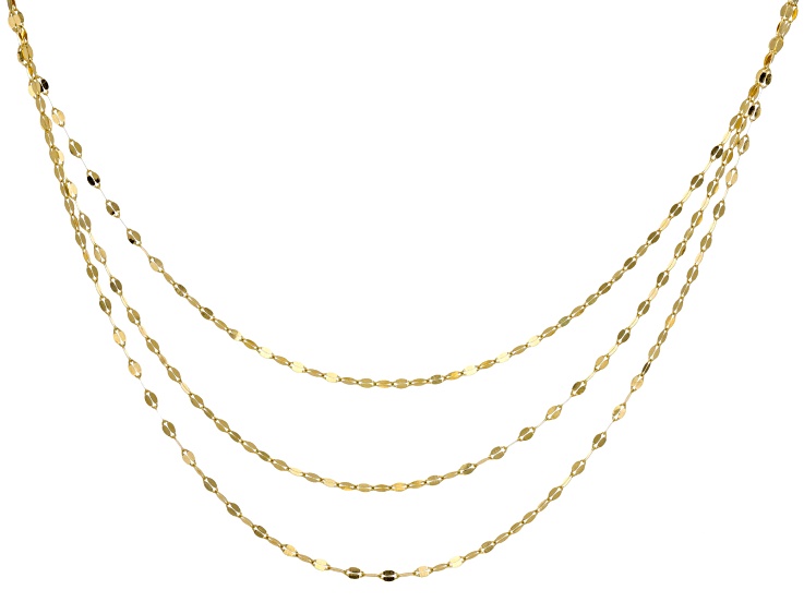 Layered 10k hot sale gold necklace