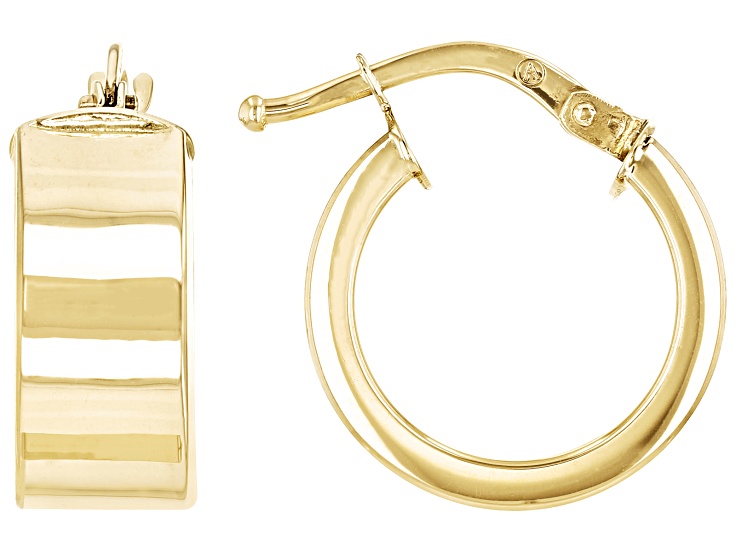 Jtv large deals gold hoop earrings