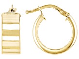 14k Yellow Gold Hoop Earrings