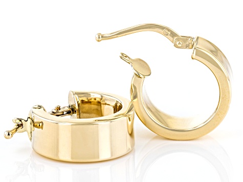 14k Yellow Gold Hoop Earrings