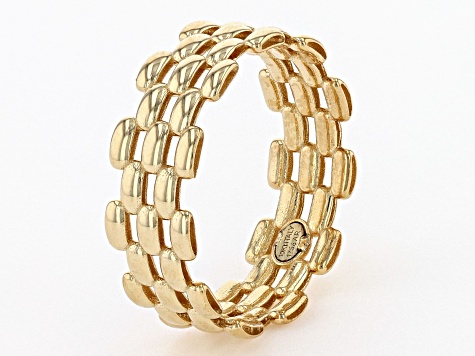10k Yellow Gold Panther Link Ring