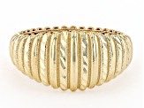 10k Yellow Gold Graduated Tubogas Style Ring