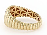 10k Yellow Gold Graduated Tubogas Style Ring