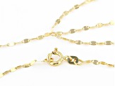 10k Yellow Gold Scarf Tassel 20 Inch Necklace