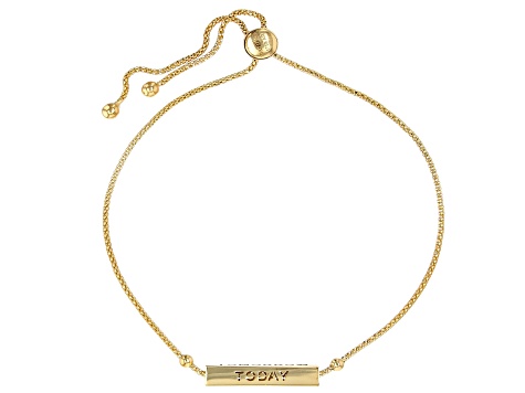 10k Yellow Gold Longevity Bolo Bracelet - AU1873 | JTV.com